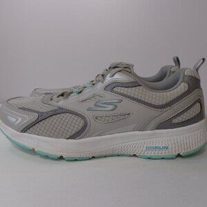 Skechers Women's Go Run Consistent Running Shoes Gray SN128075W  Size 10 Wide